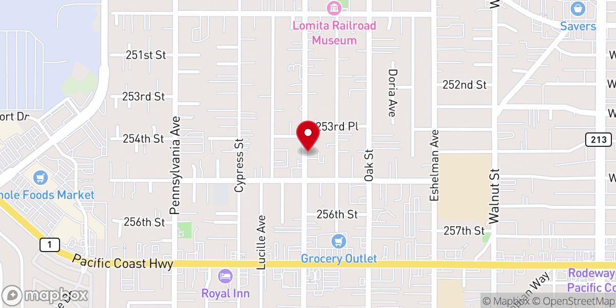 Map showing location of Chinese Community Church of South Bay