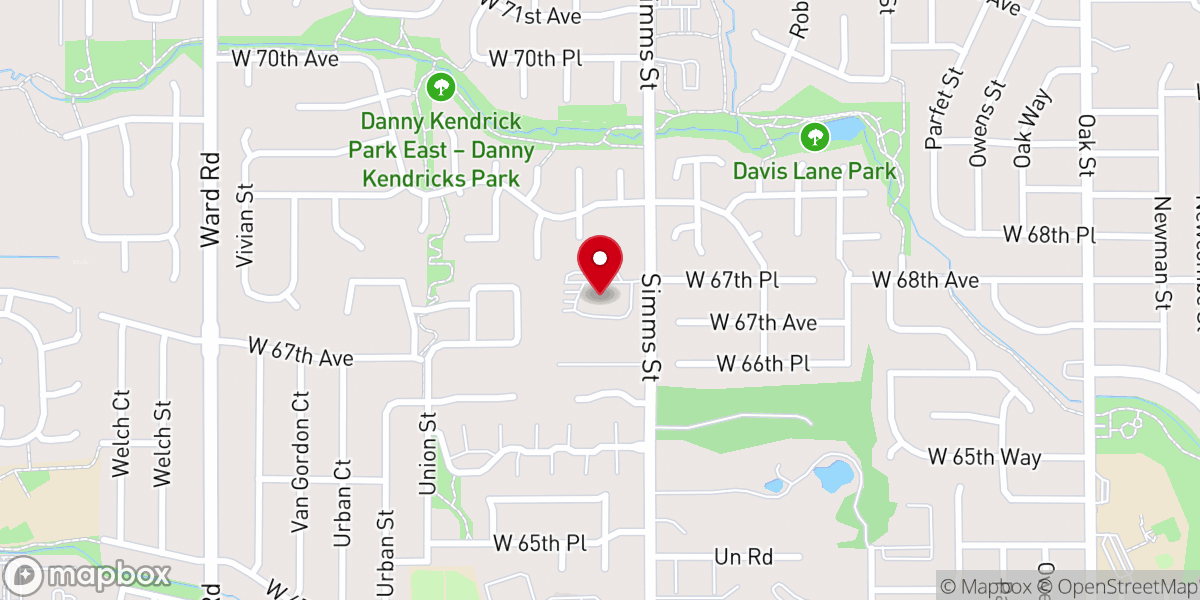 Map showing location of Christ Community Covenant Church
