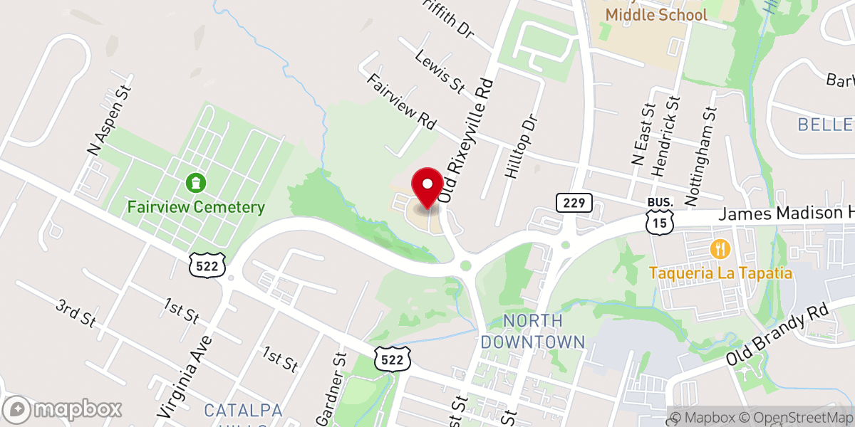 Map showing location of Christ Covenant Presbyterian Church