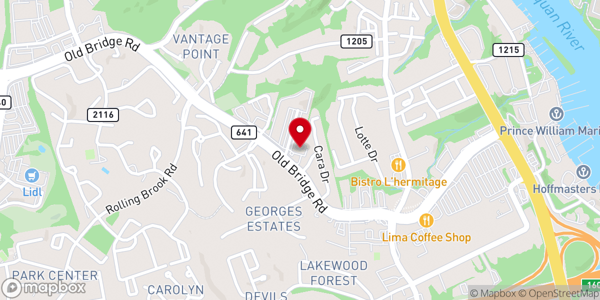 Map showing location of Christ Embassy Woodbridge