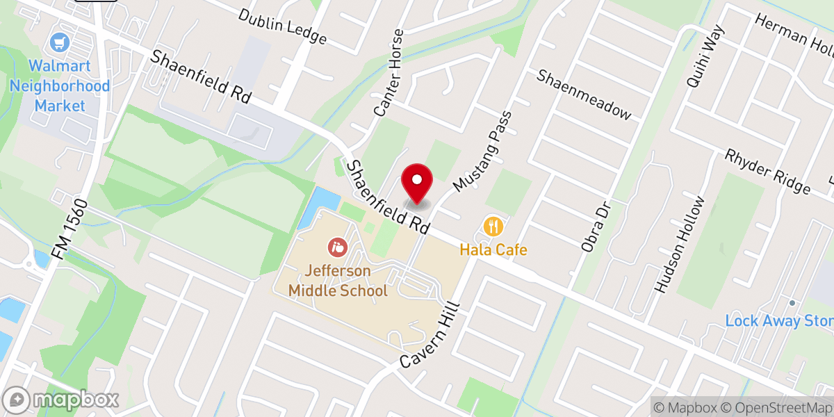 Map showing location of Christ Fellowship United Methodist Church