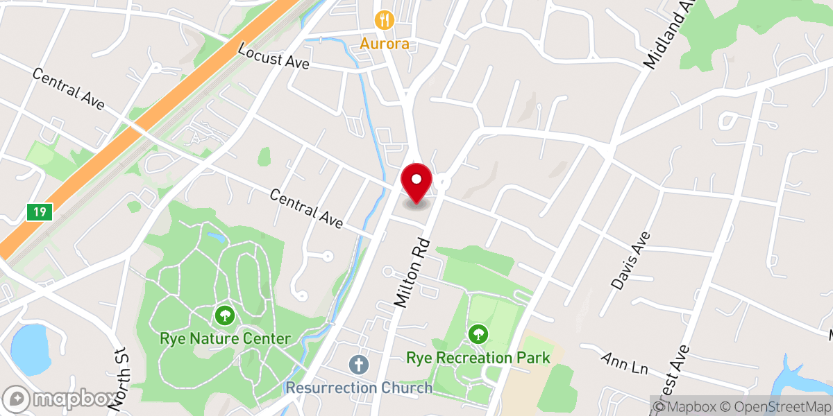 Map showing location of Christ's Church Rye
