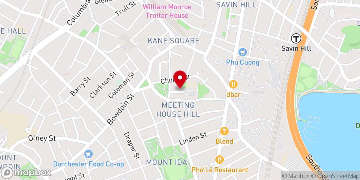 Map showing location of Christ the King Dorchester