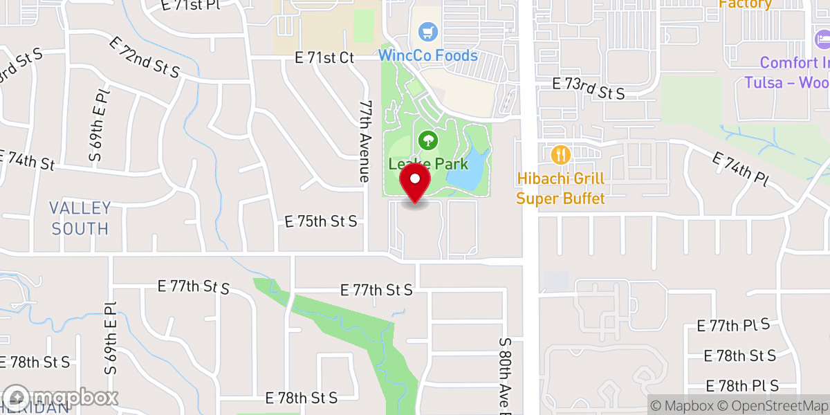 Map showing location of Christian Chapel