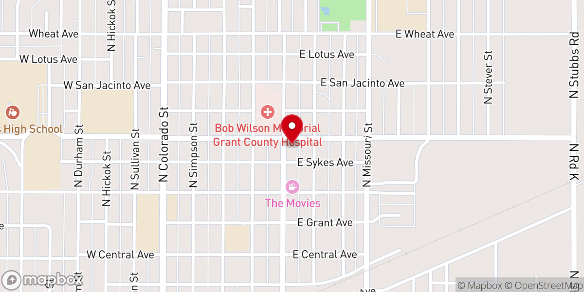 Map showing location of Christian Church Shelton Memorial