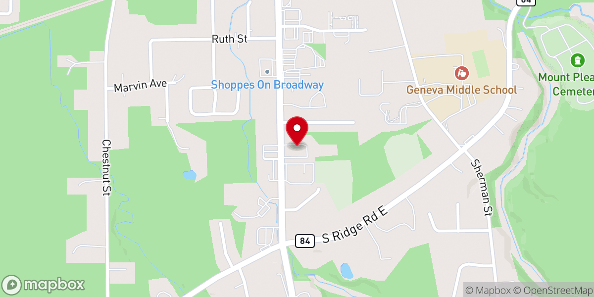 Map showing location of Christian Counseling Associates of Eastern Ohio