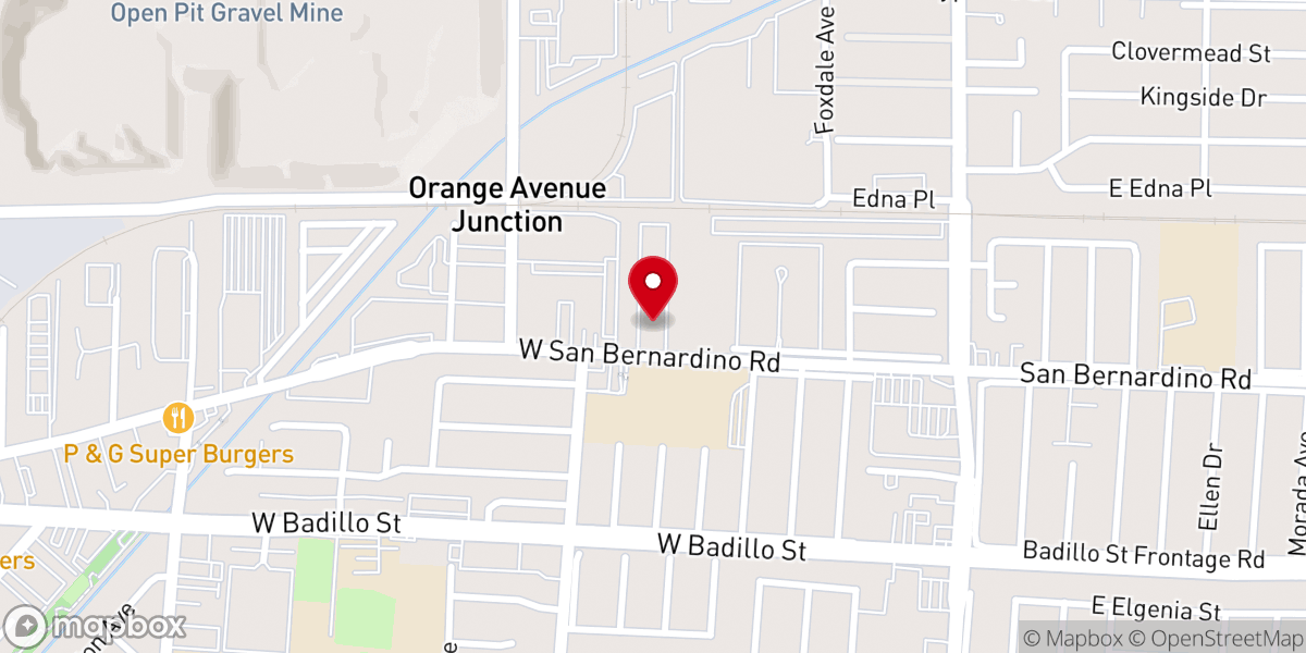 Map showing location of Christian Fellowship Bible Church