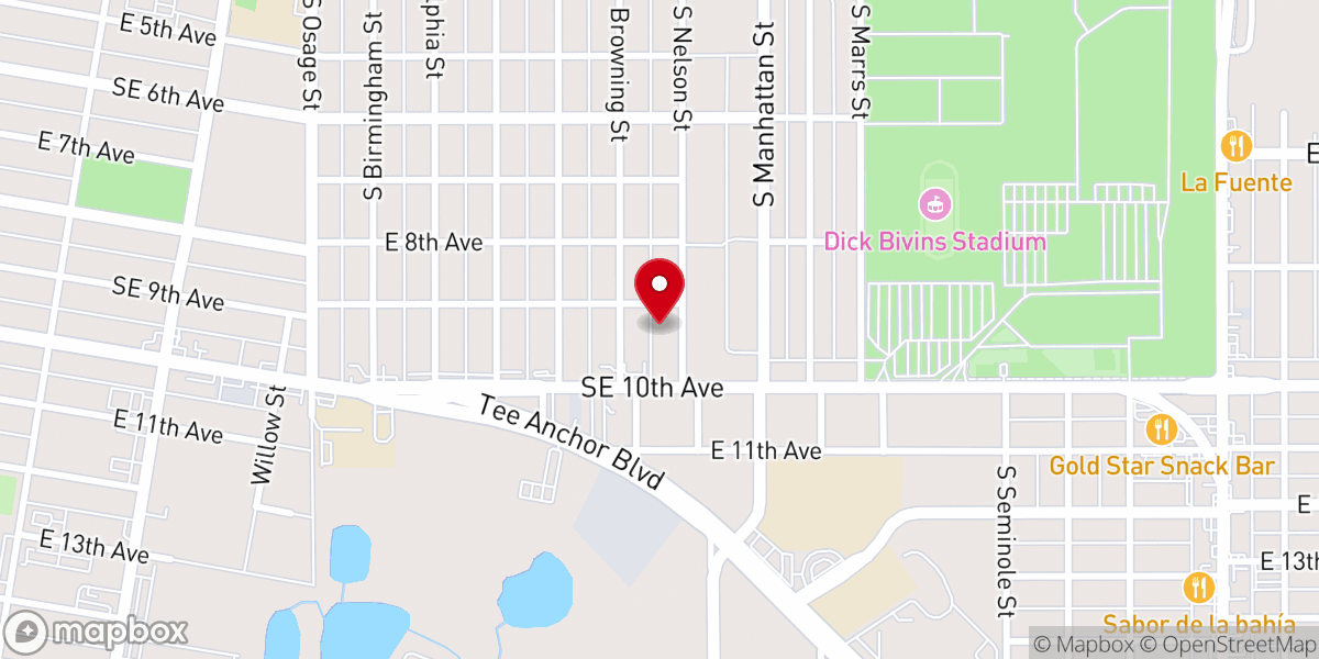 Map showing location of Christian Heritage Church