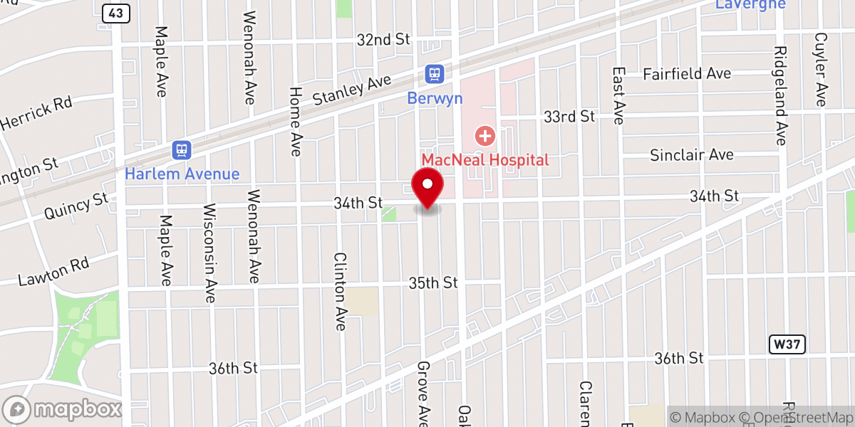 Map showing location of Christian Life Center - Food Distribution Center