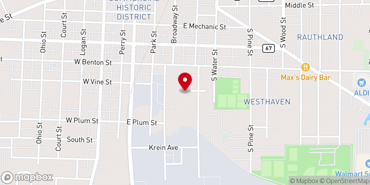 Map showing location of Christian Victory Tabernacle