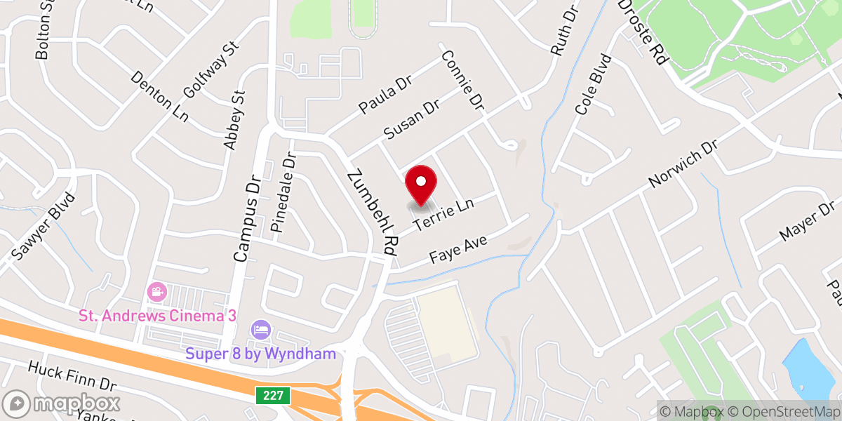 Map showing location of Christview Christian Church