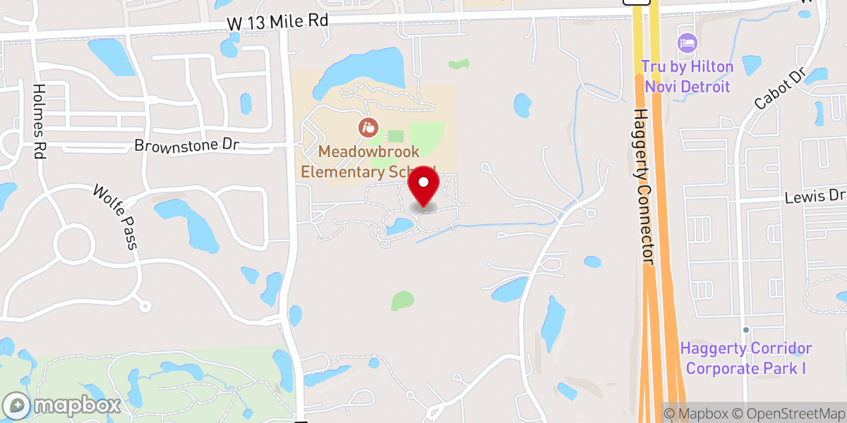 Map showing location of Church Hiking Trails