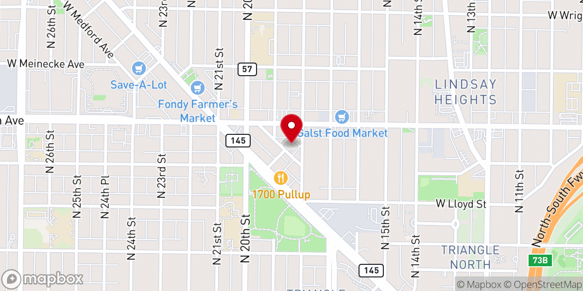 Map showing location of Church of Christ-Central