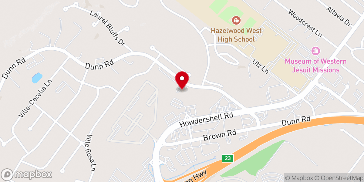 Map showing location of Church of Christ-Dunn Road