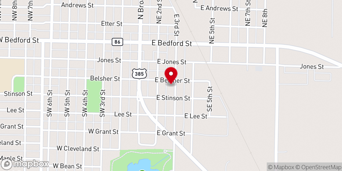 Map showing location of Church of Christ Spanish Spkng