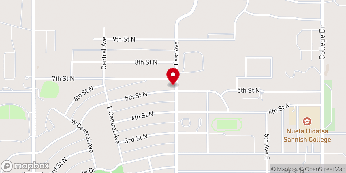 Map showing location of Church of God Indian Mission
