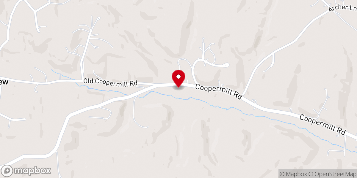 Map showing location of Church of God, Zanesville