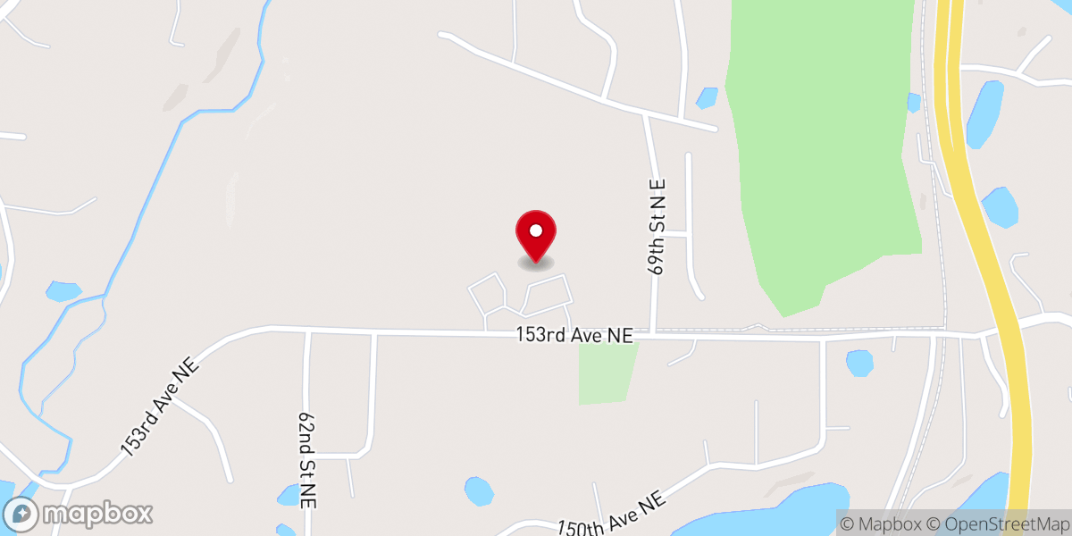 Map showing location of Church of Our Lady of the Lakes