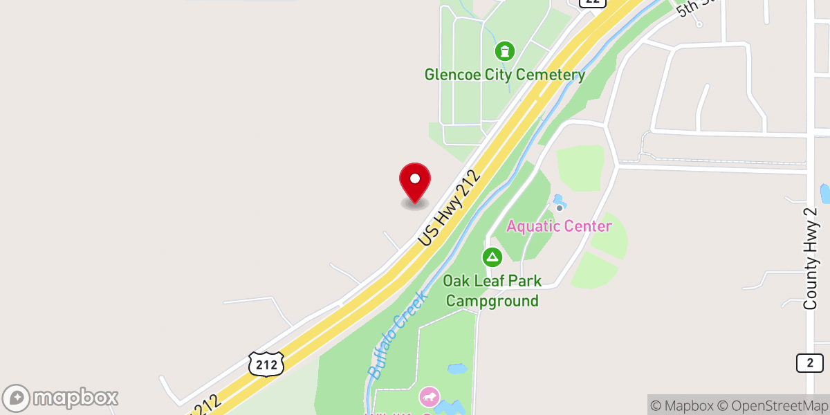 Map showing location of Church of Peace
