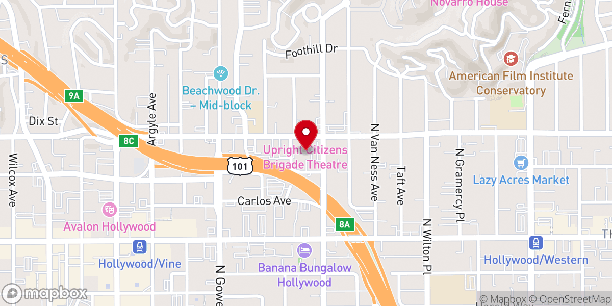 Map showing location of Church of Scientology Celebrity Centre International