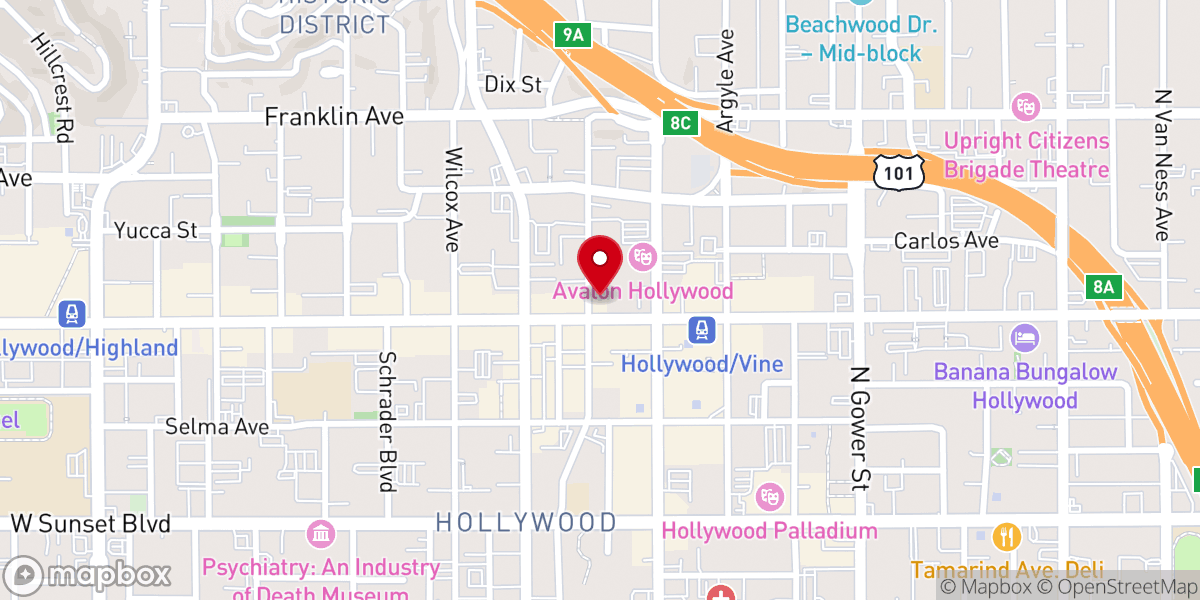 Map showing location of Church of Scientology International