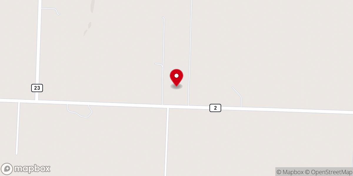 Map showing location of Church On Fire