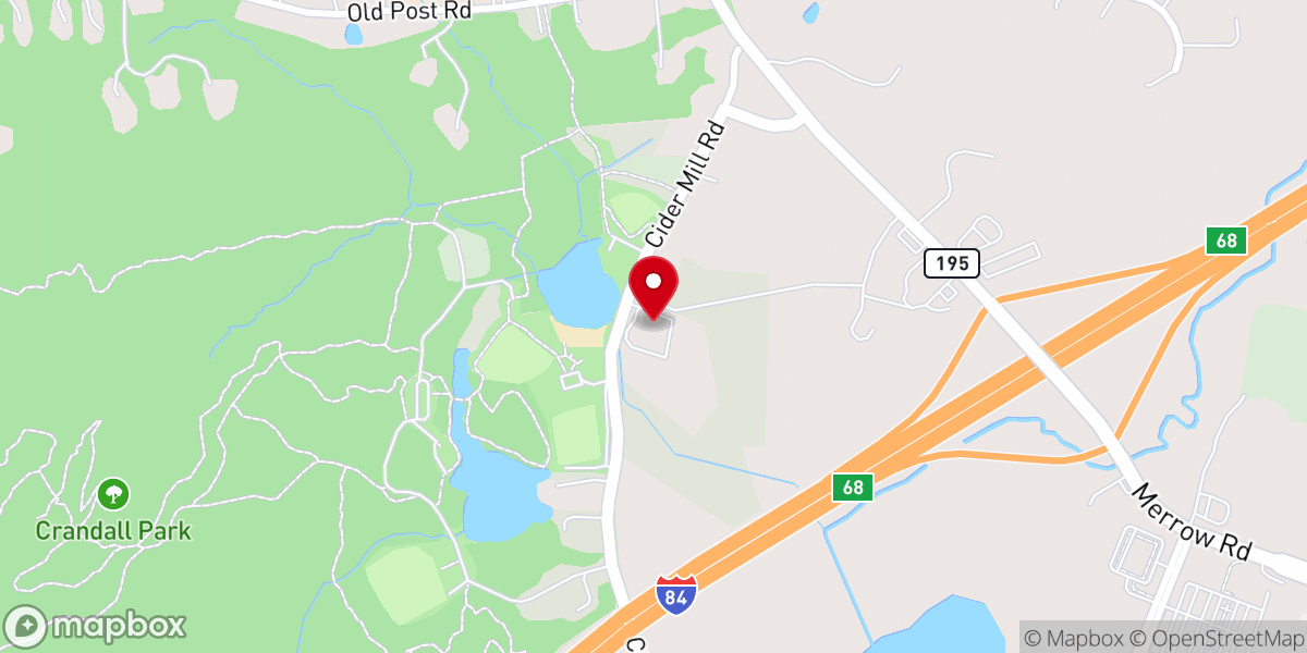 Map showing location of Cider Mill Christian Fellowship