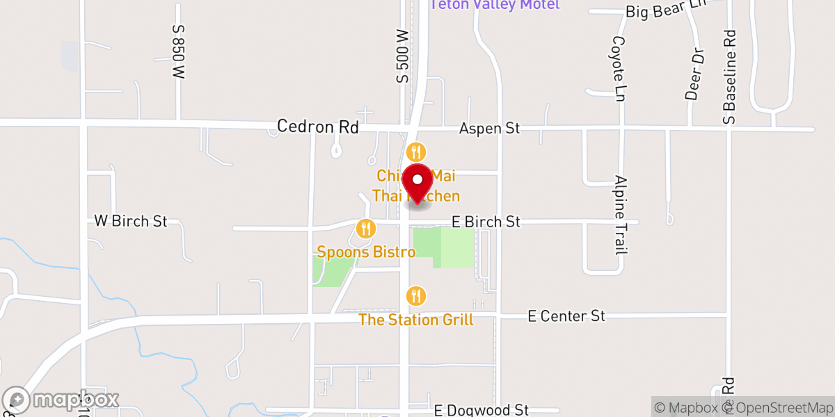 Map showing location of City of Victor City Hall
