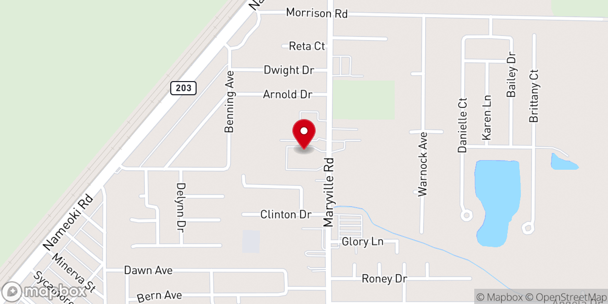 Map showing location of City Temple Assembly Of God - Food Pantry