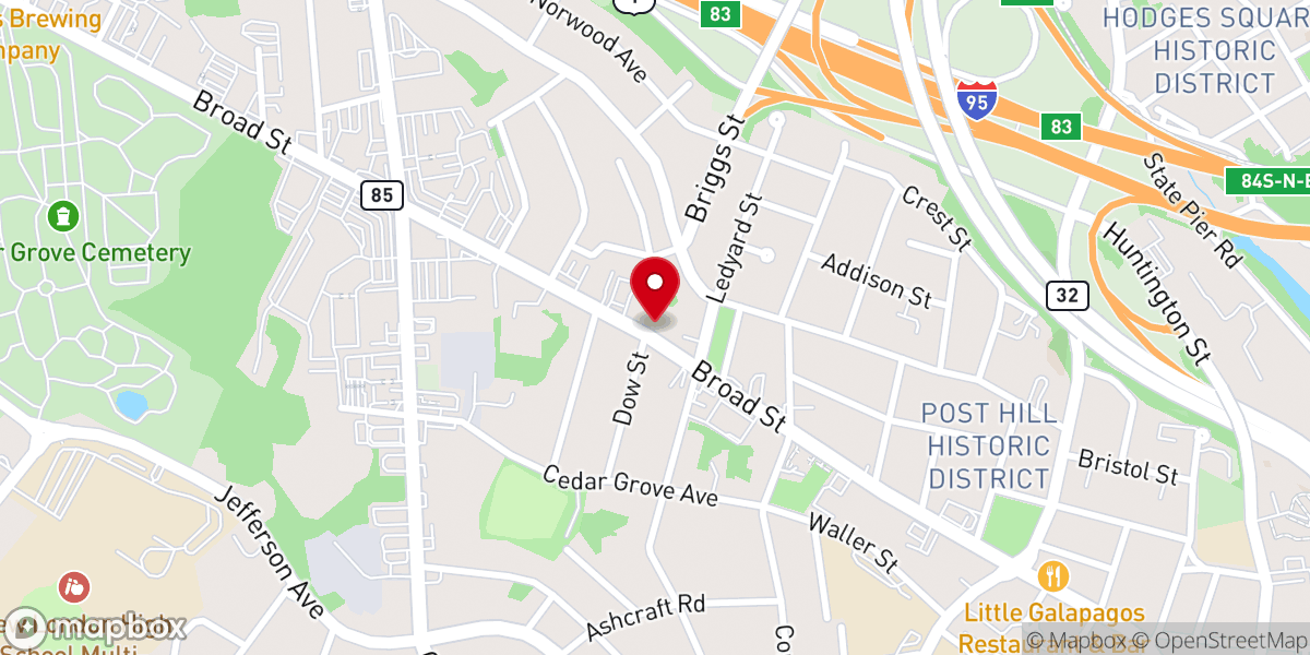 Map showing location of Citywide Baptist Church