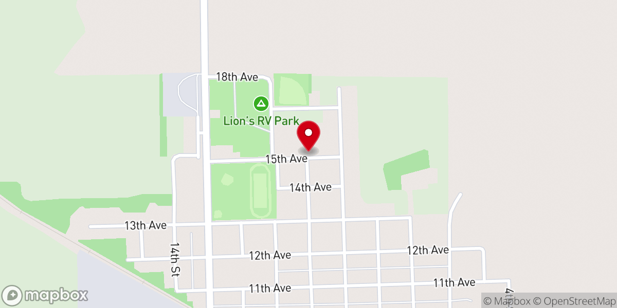 Map showing location of Clarkfield Lutheran Church
