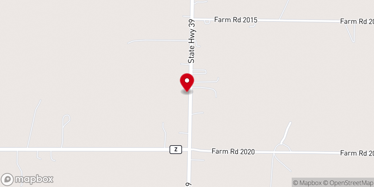 Map showing location of Clay Hill Church