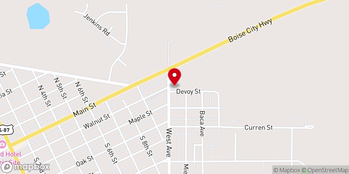 Map showing location of Clayton Church of God