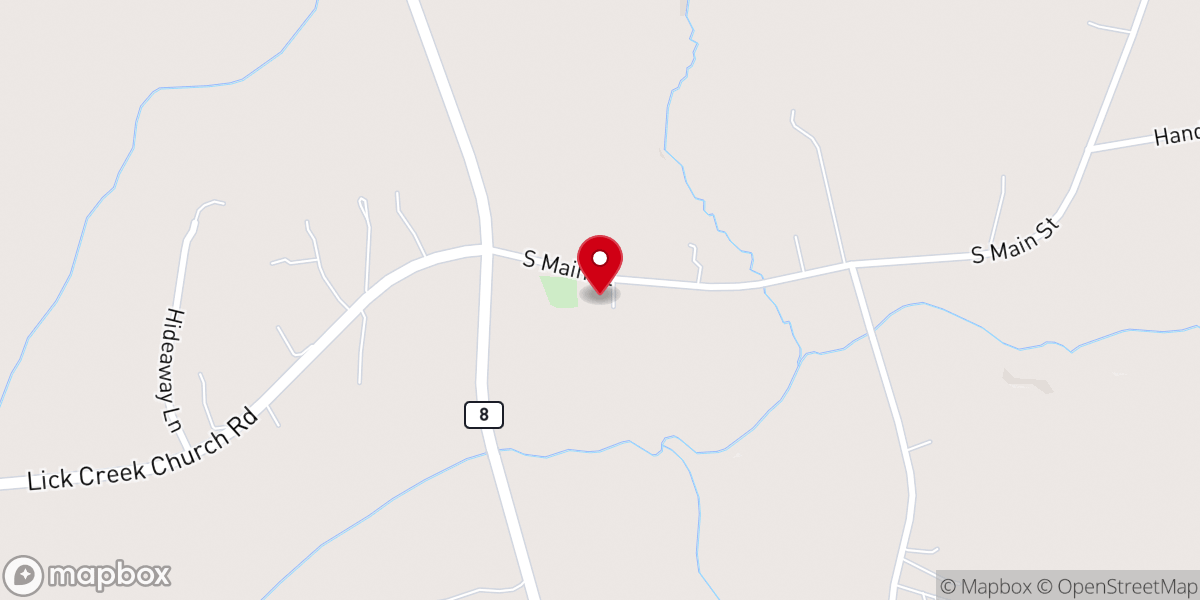Map showing location of Clear Springs Global Methodist Church