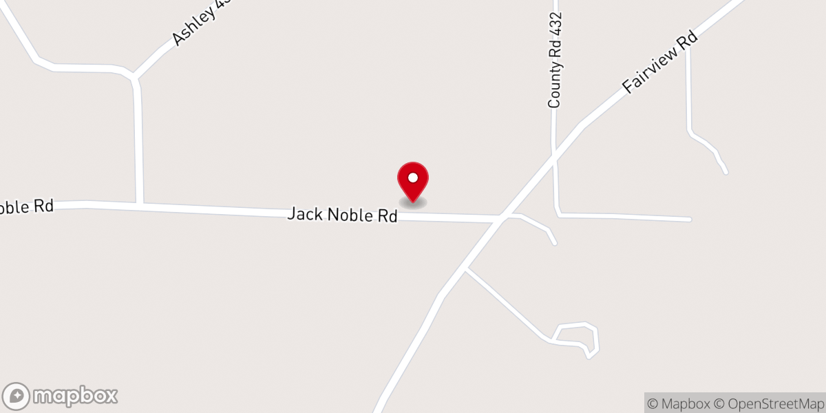 Map showing location of Cloverdale Assembly of God