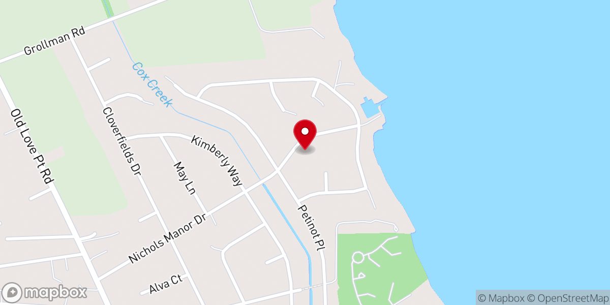 Map showing location of Cloverfields Clubhouse