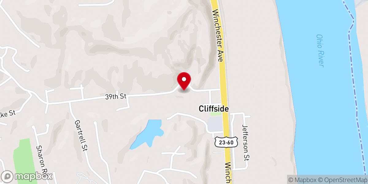 Map showing location of Clyffeside Worship
