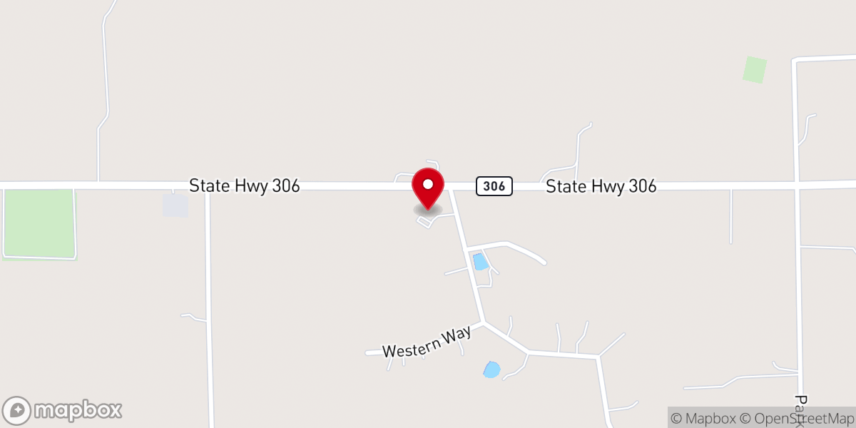 Map showing location of Coldwater Church of Christ