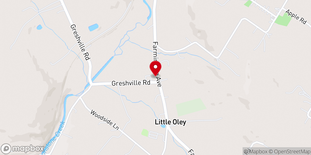 Map showing location of Colebrookdale Chapel