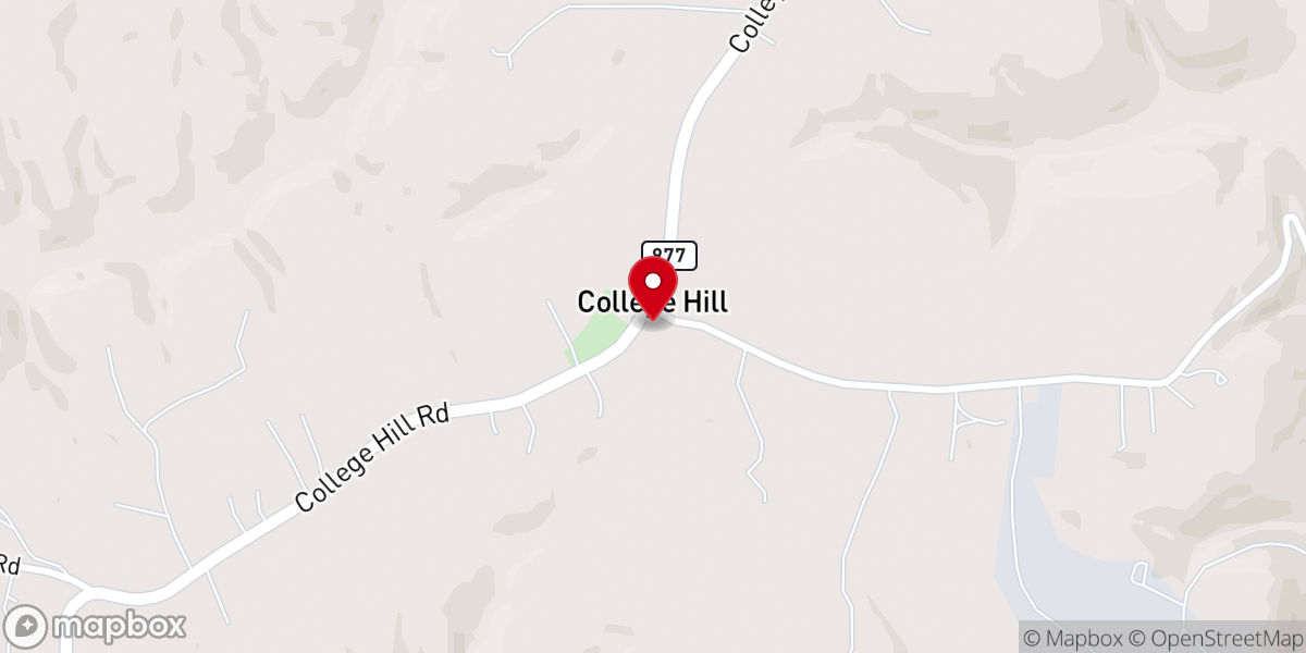 Map showing location of College Hill Methodist