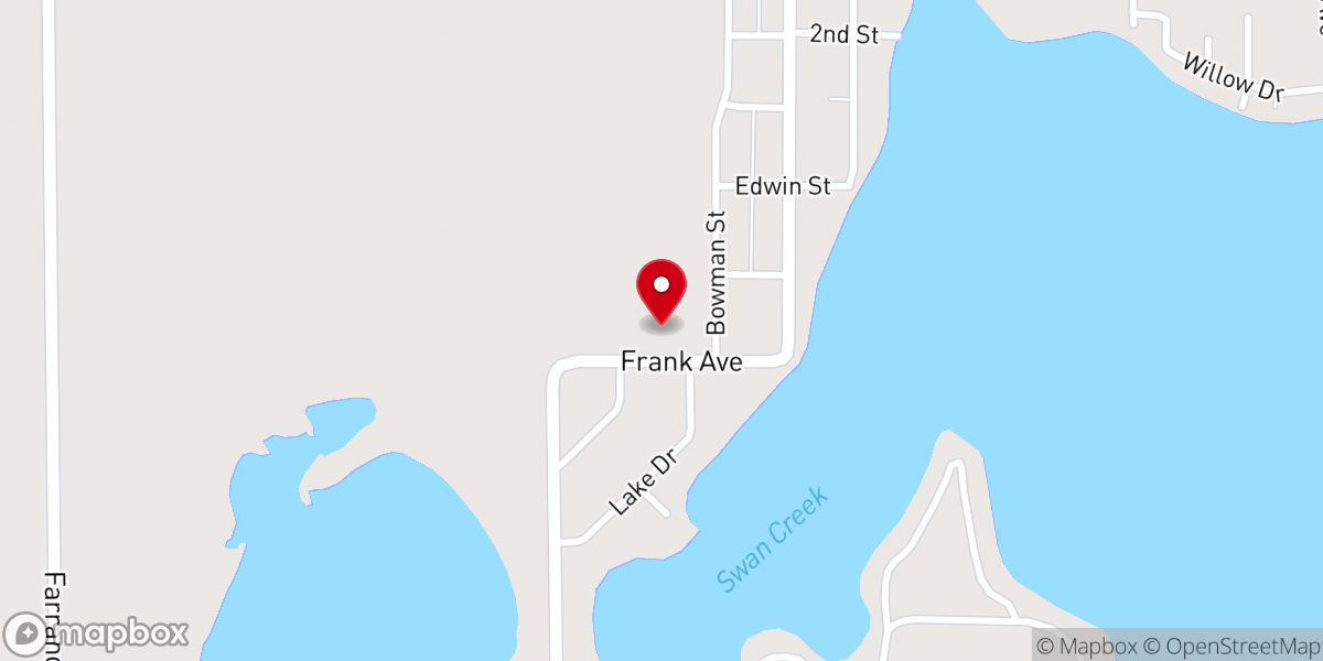 Map showing location of Colon Baptist Church