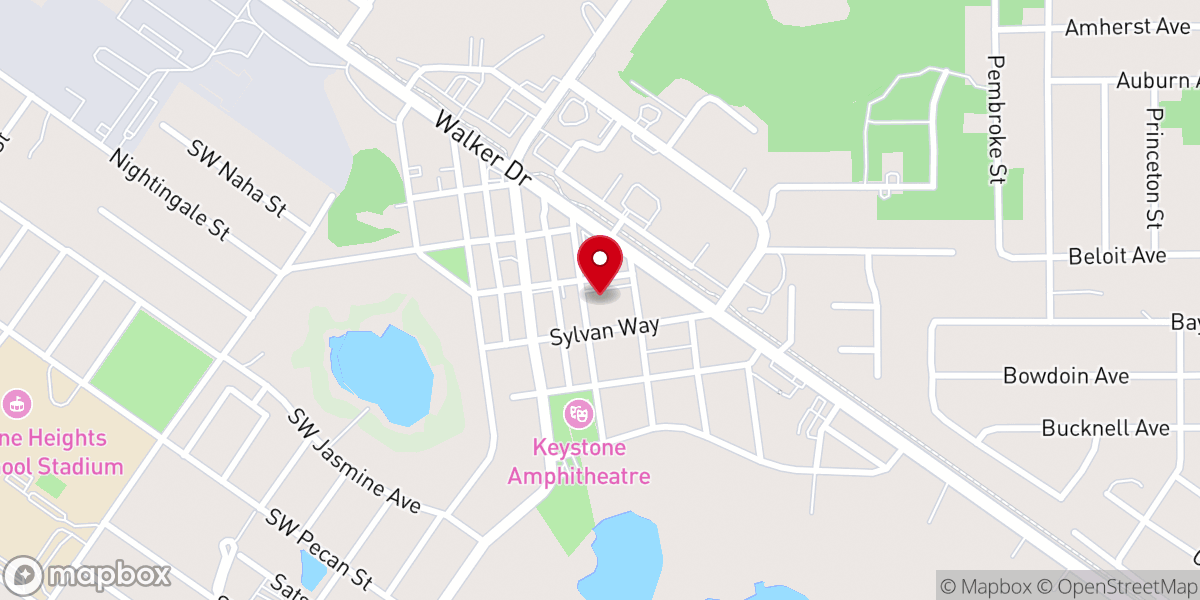 Map showing location of Community Church of Keystone Heights
