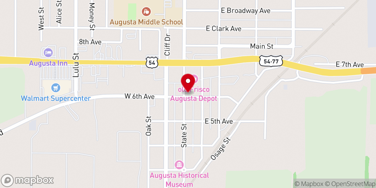Map showing location of Community Crossroads