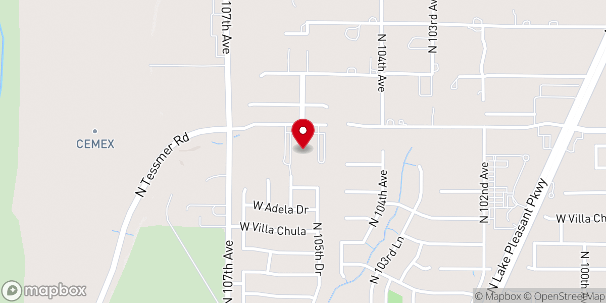 Map showing location of Community of Grace Lutheran Church