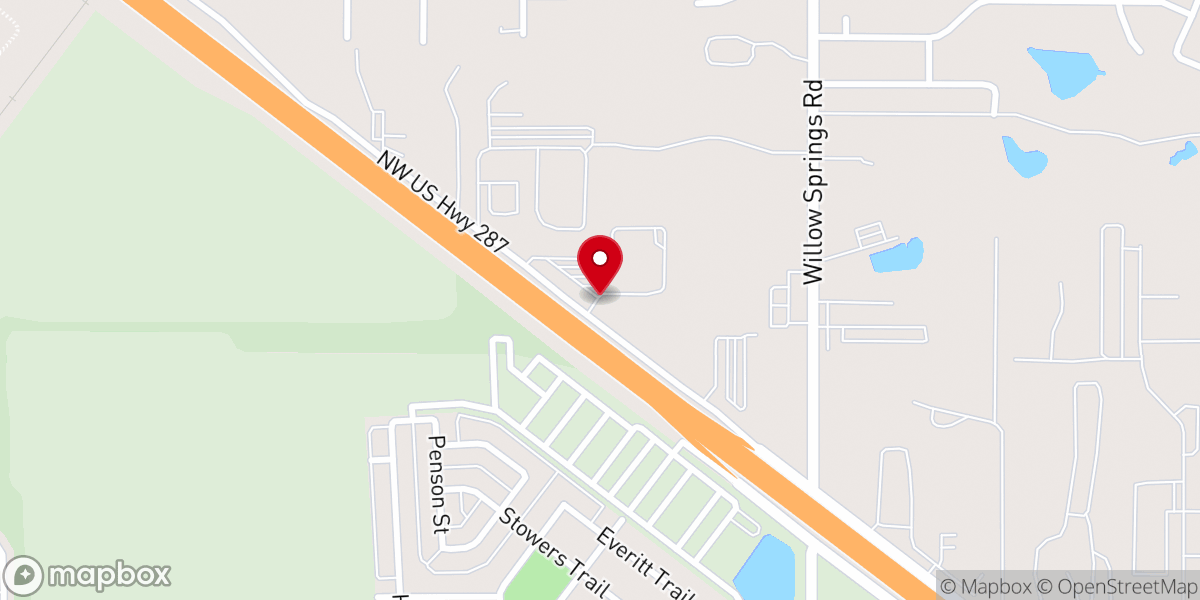 Map showing location of Compass Church North Fort Worth
