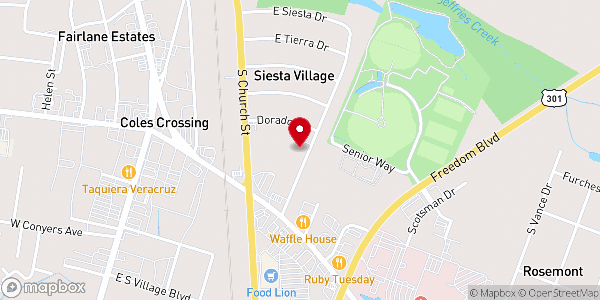 Map showing location of Compassion Church Florence