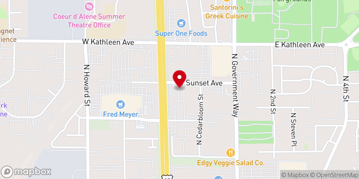 Map showing location of Compel Church