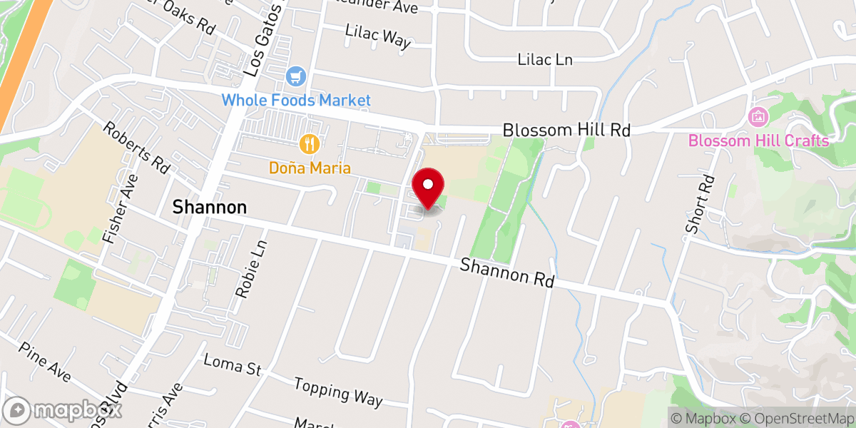 Map showing location of Congregation Shir Hadash