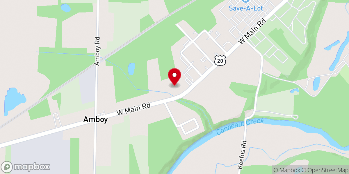 Map showing location of Conneaut Church of Christ