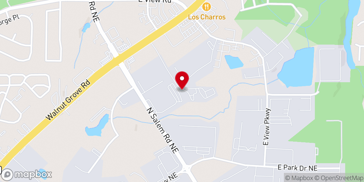 Map showing location of Conyers Church of God